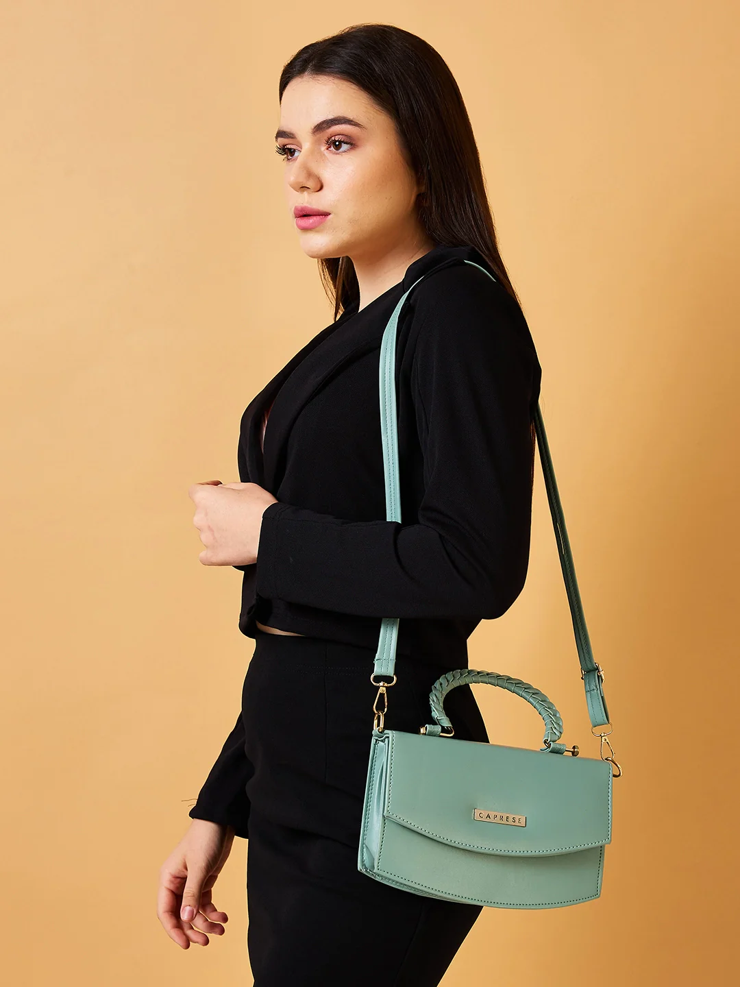 Caprese Giko Medium Mint Sling Bag - Image 2