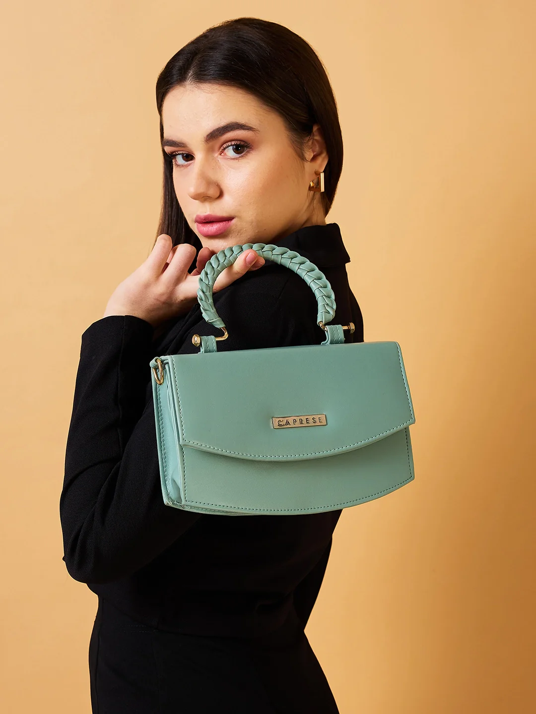 Caprese Giko Medium Mint Sling Bag - Image 9