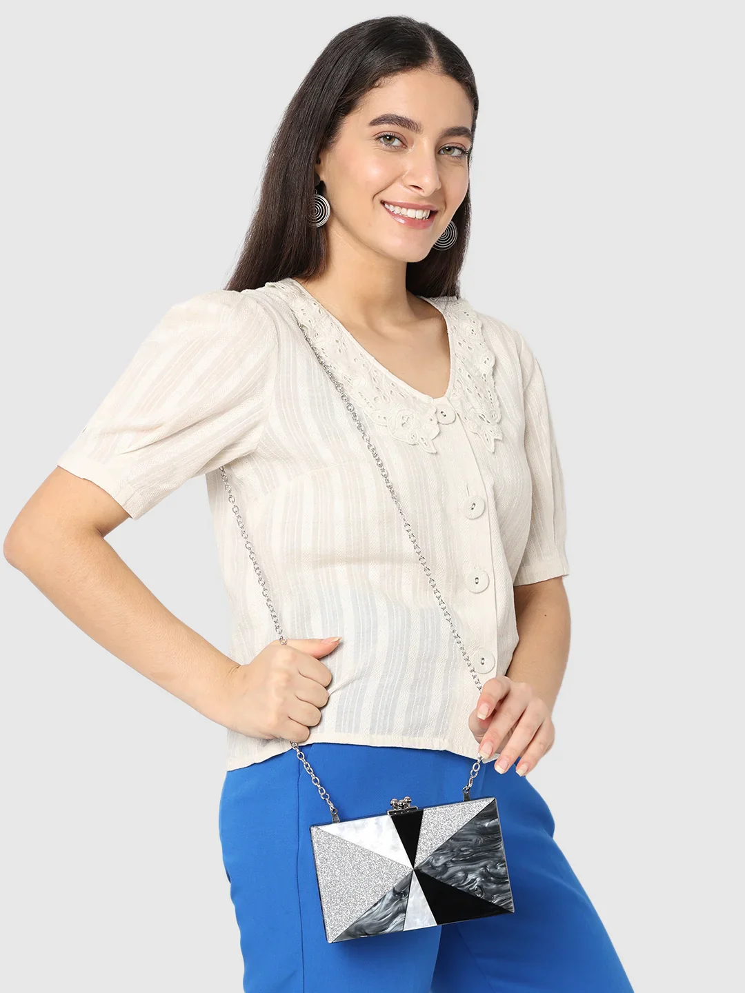 Caprese Gilia Small Black Clutch - Image 11