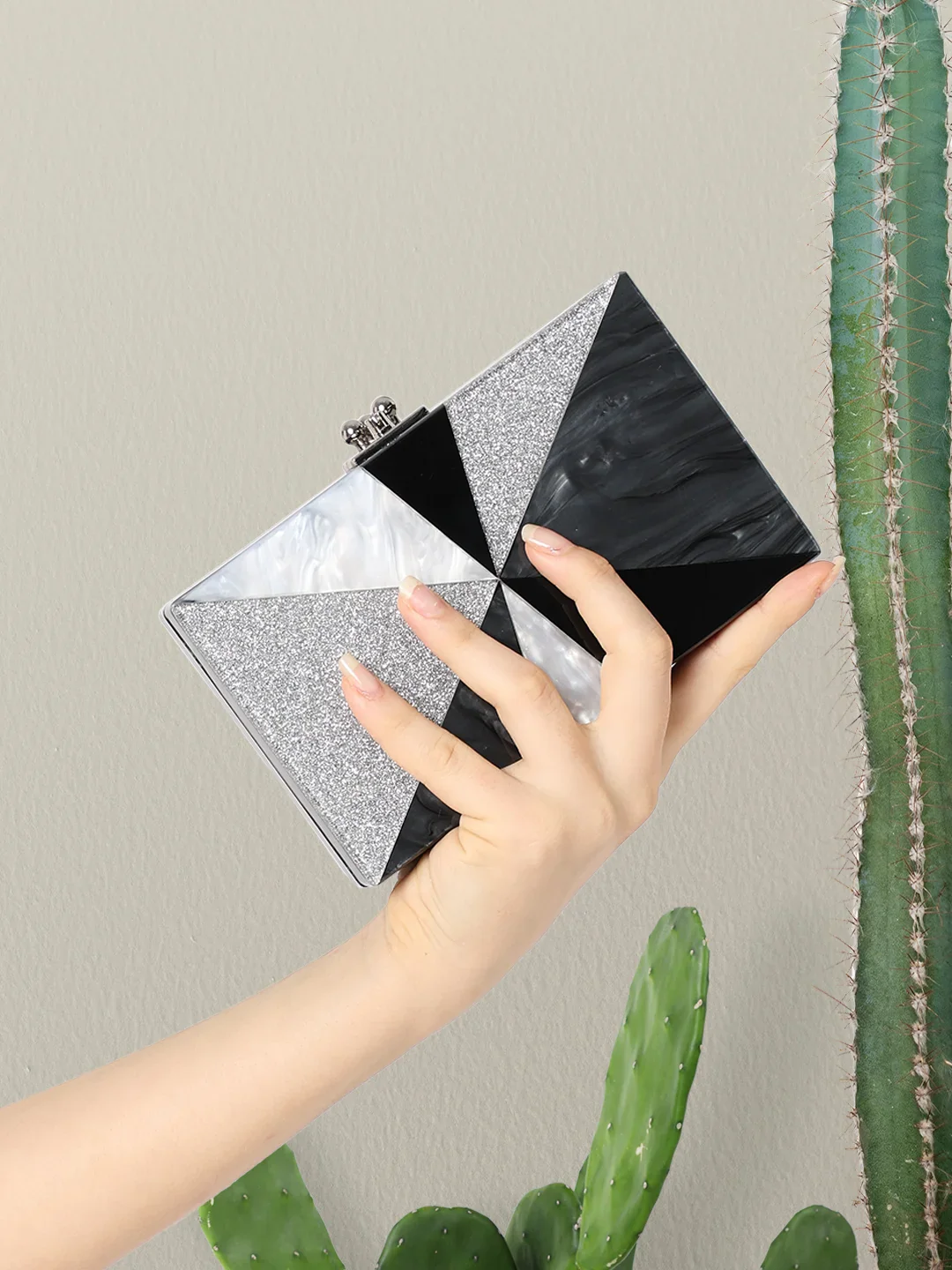 Caprese Gilia Small Black Clutch - Image 3