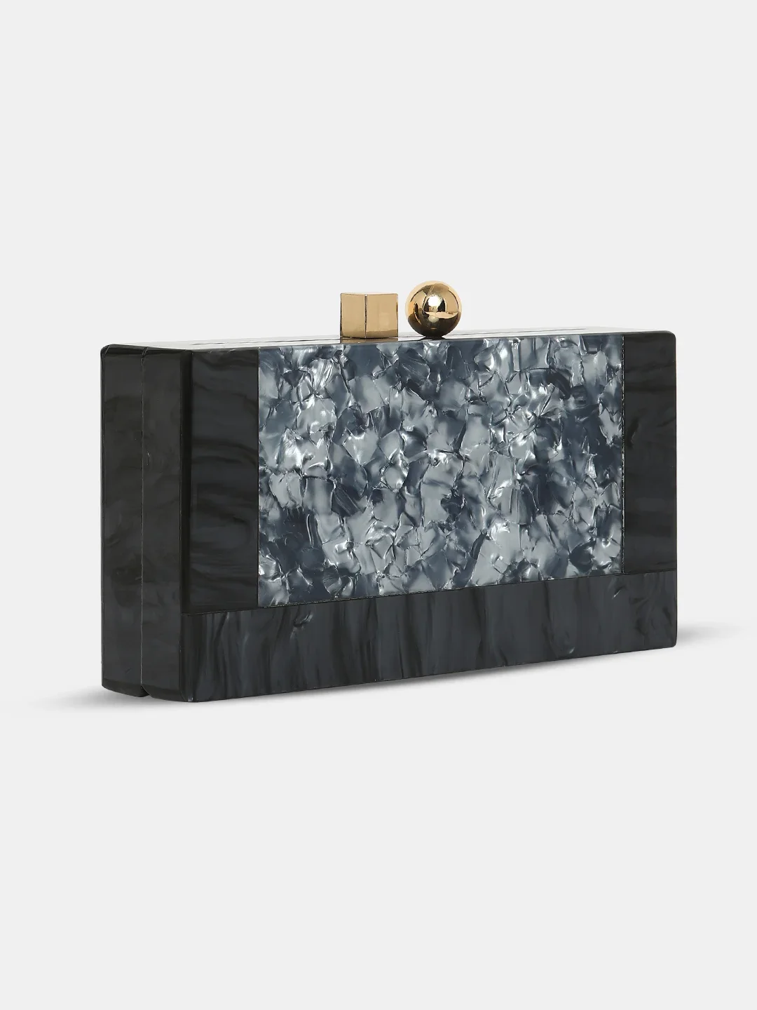Caprese Gilia Small Grey Clutch - Image 4