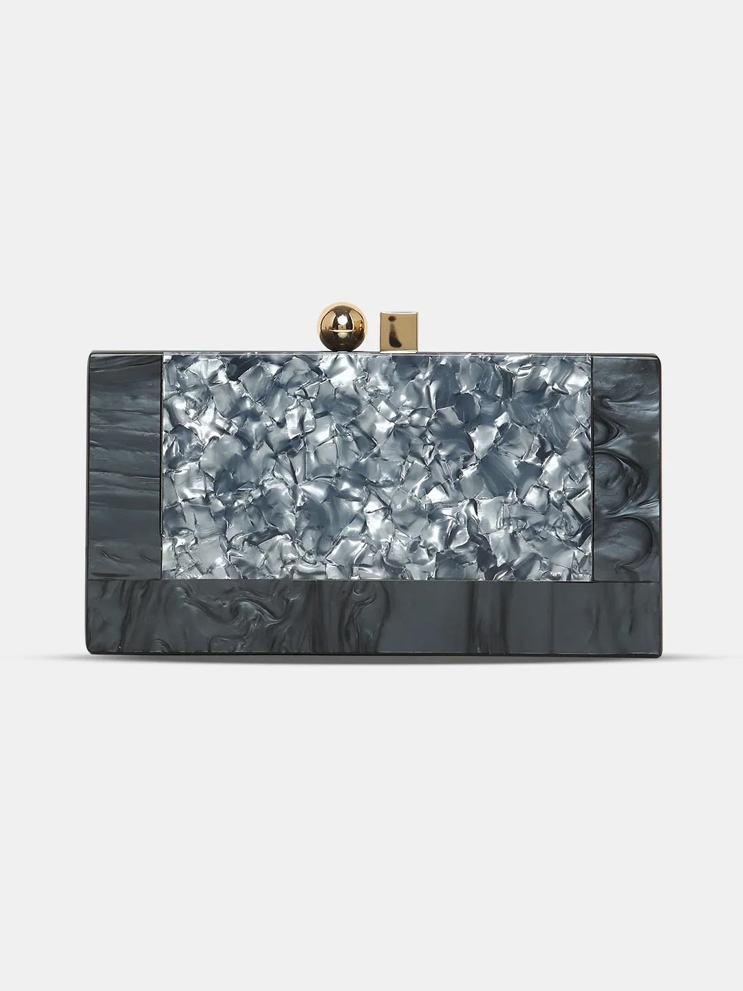 Caprese Gilia Small Grey Clutch - Image 6