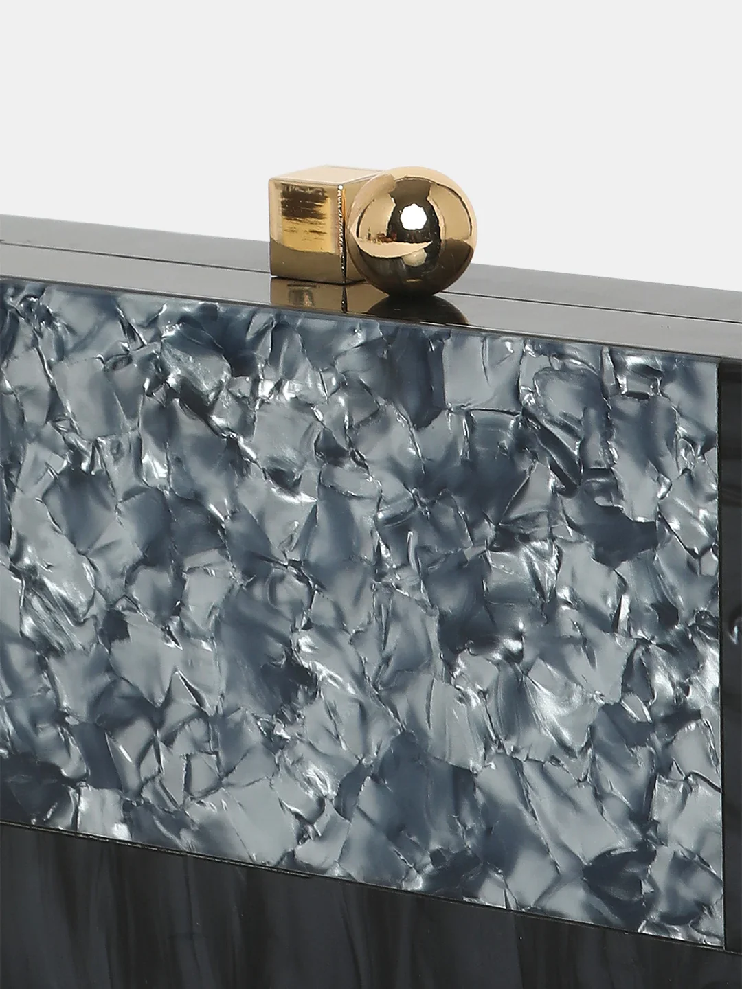 Caprese Gilia Small Grey Clutch - Image 7
