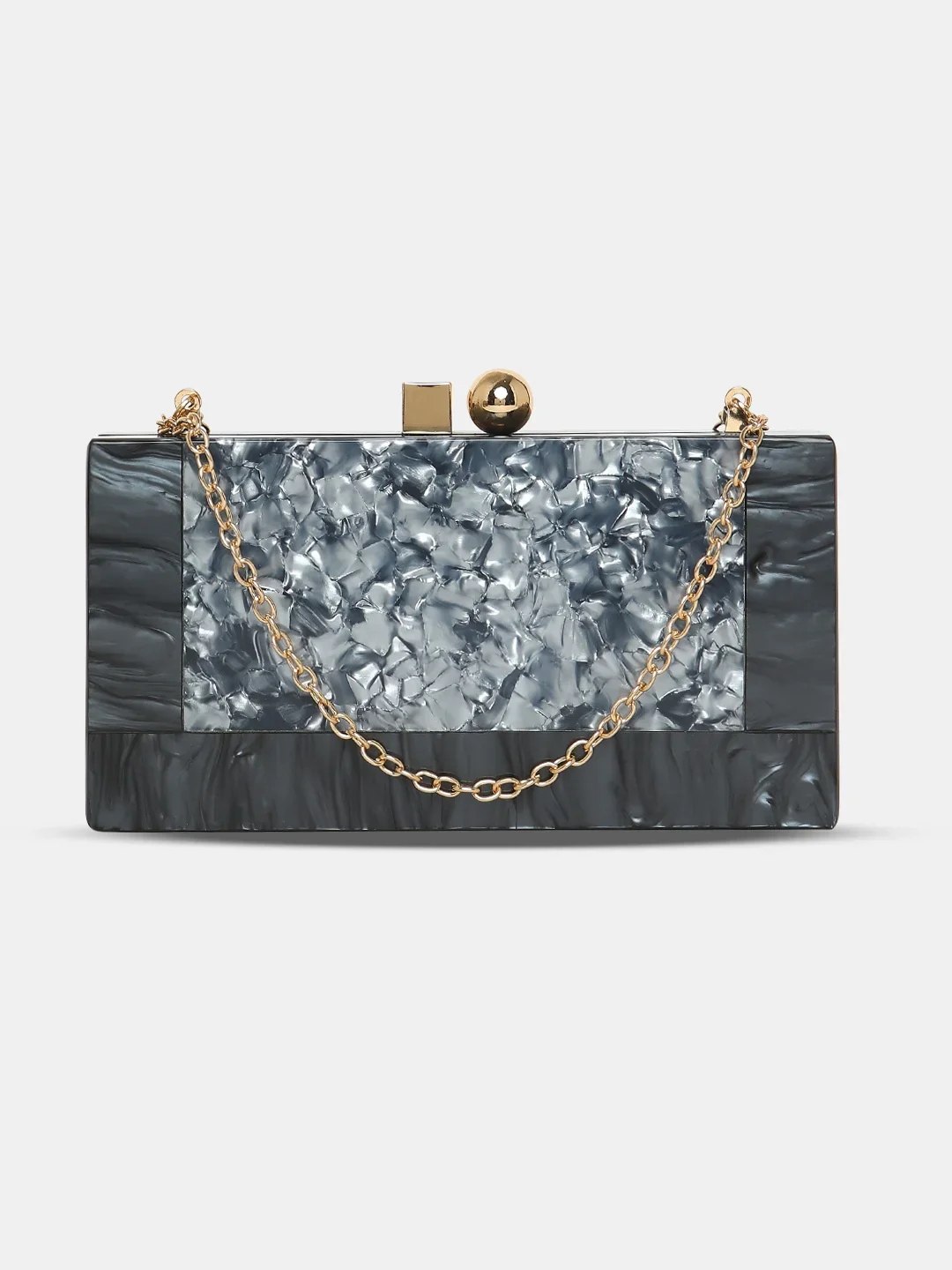 Caprese Gilia Small Grey Clutch - Image 9