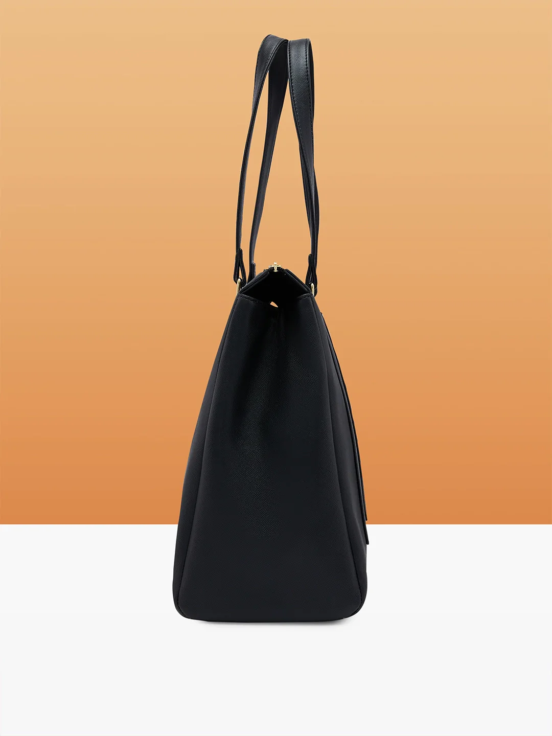 Caprese Ginty Medium Black Satchel Bag - Image 5