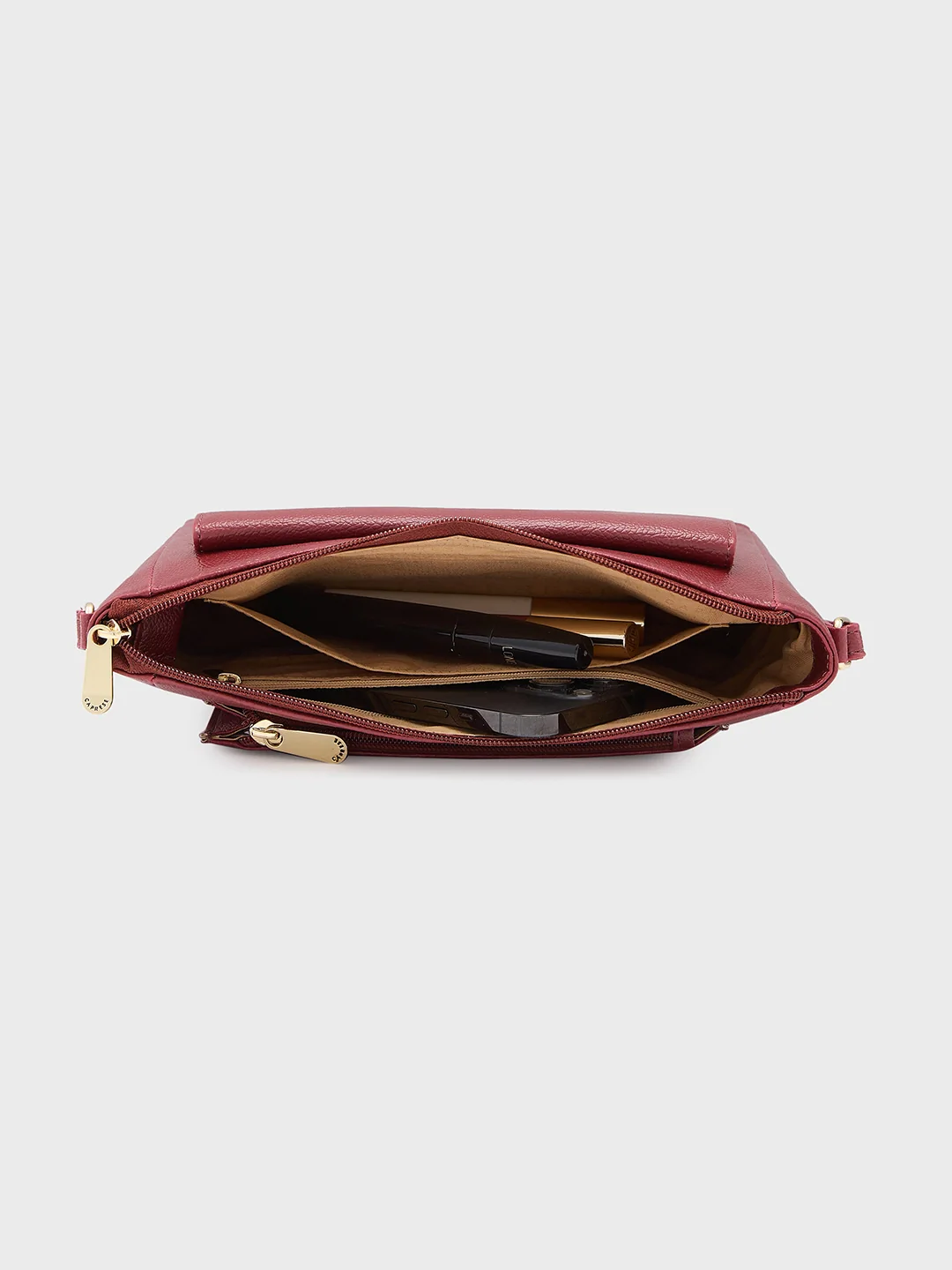 Caprese Glenn Medium Plum Sling Bag - Image 10