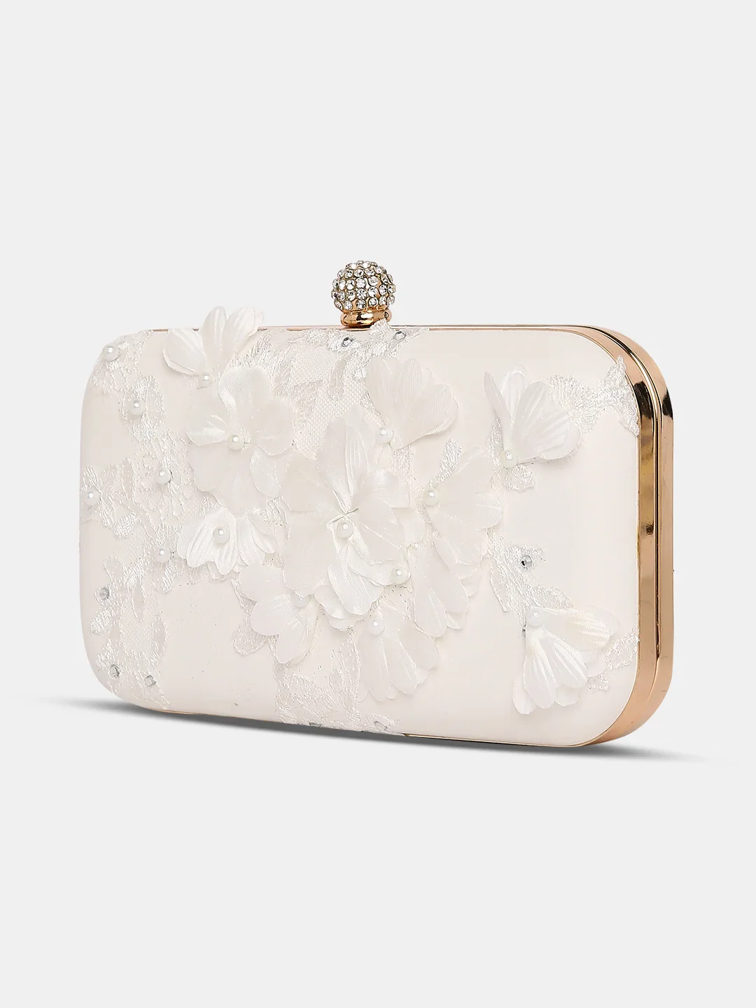 Caprese Gloria Small White Clutch - Image 5