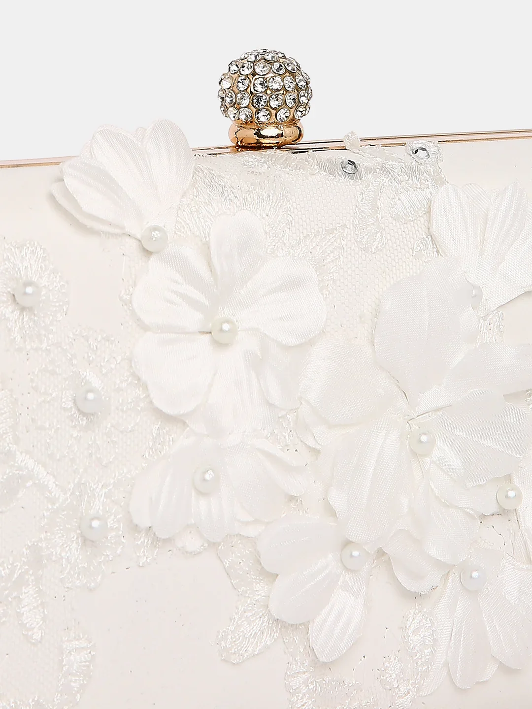 Caprese Gloria Small White Clutch - Image 7