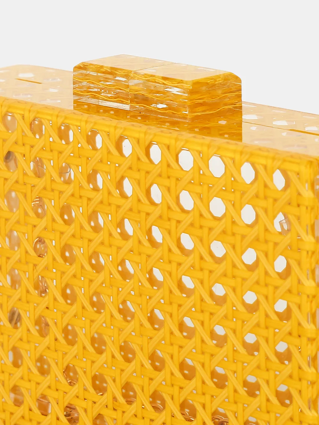 Caprese Golia Small Yellow Clutch - Image 7