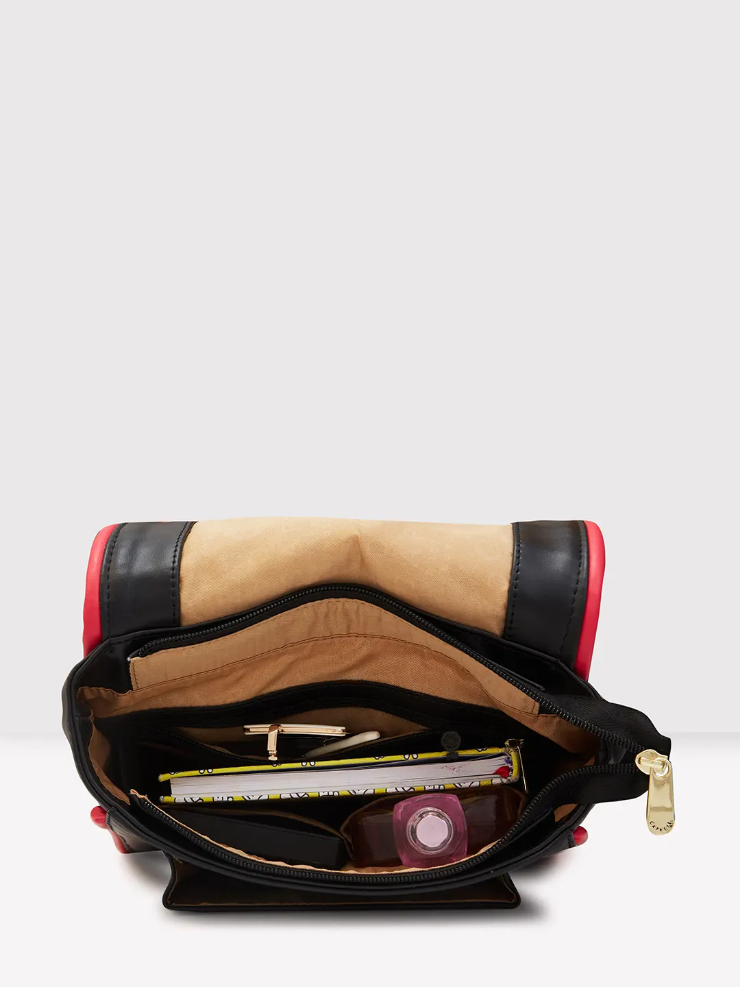 Caprese Gracie Medium Black Backpack - Image 10