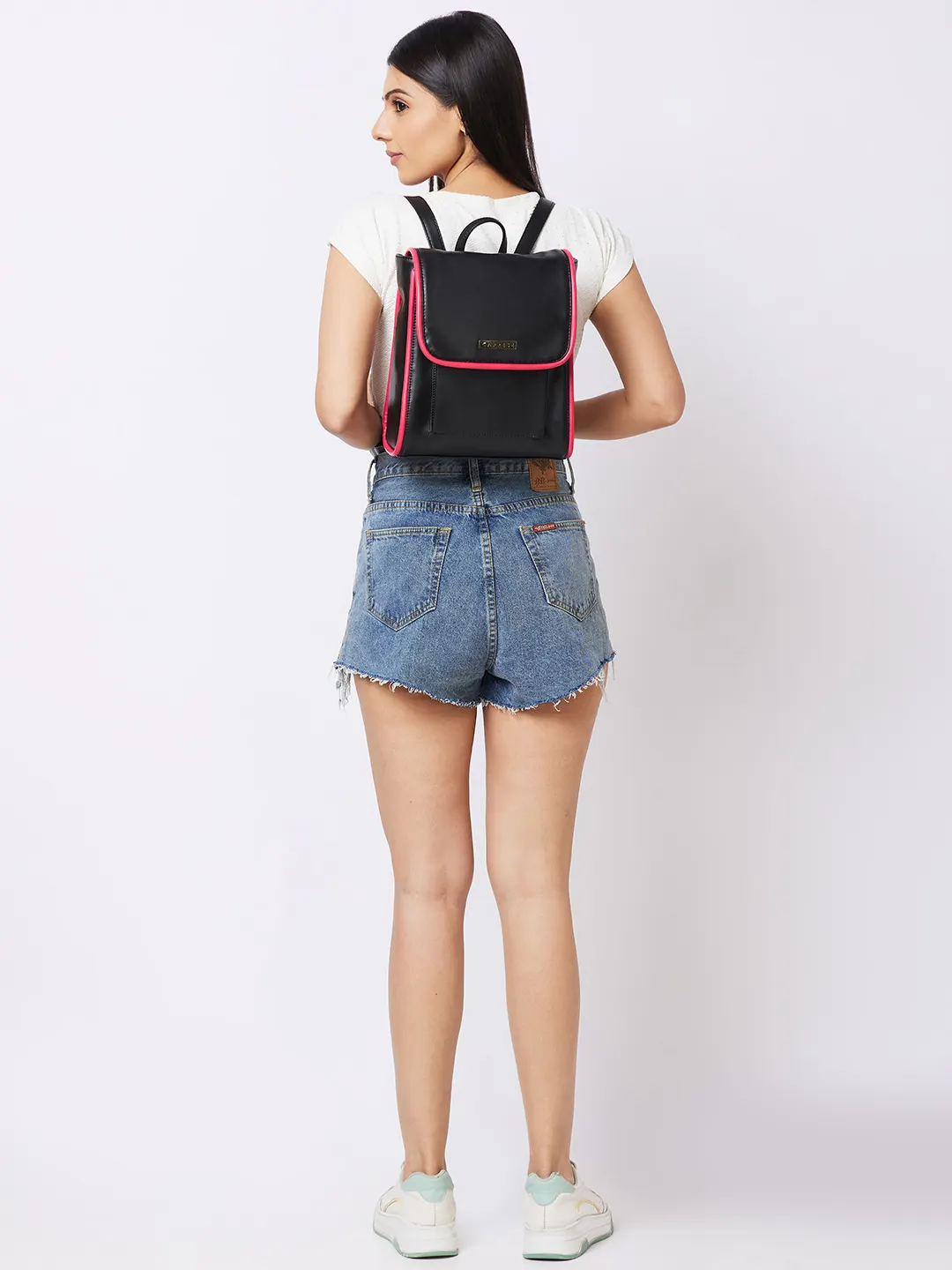 Caprese Gracie Medium Black Backpack - Image 13