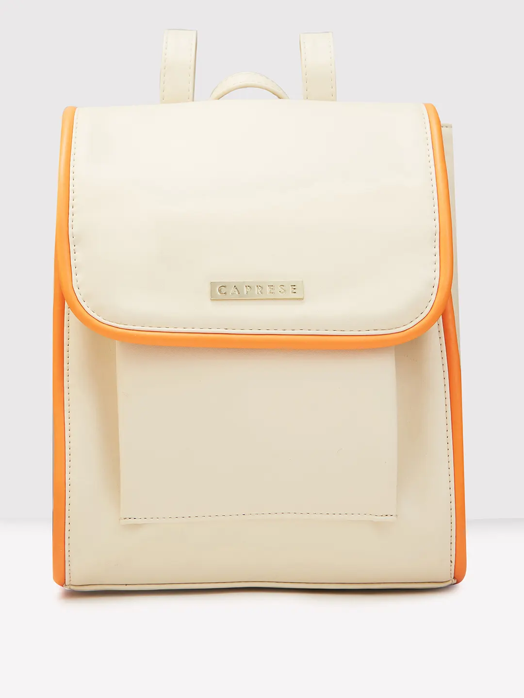 Caprese Gracie Medium Cream Backpack