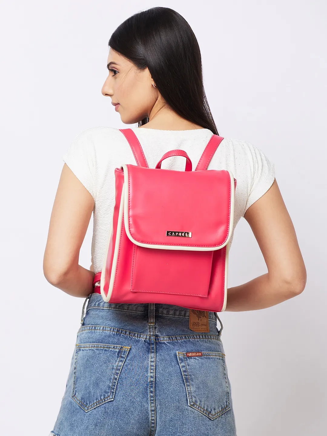 Caprese Gracie Medium Magenta Backpack - Image 13