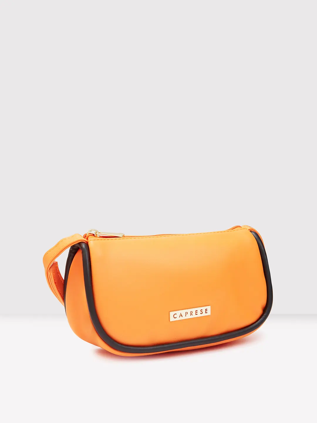 Caprese Gracie Medium Orange Baguette Bag - Image 6