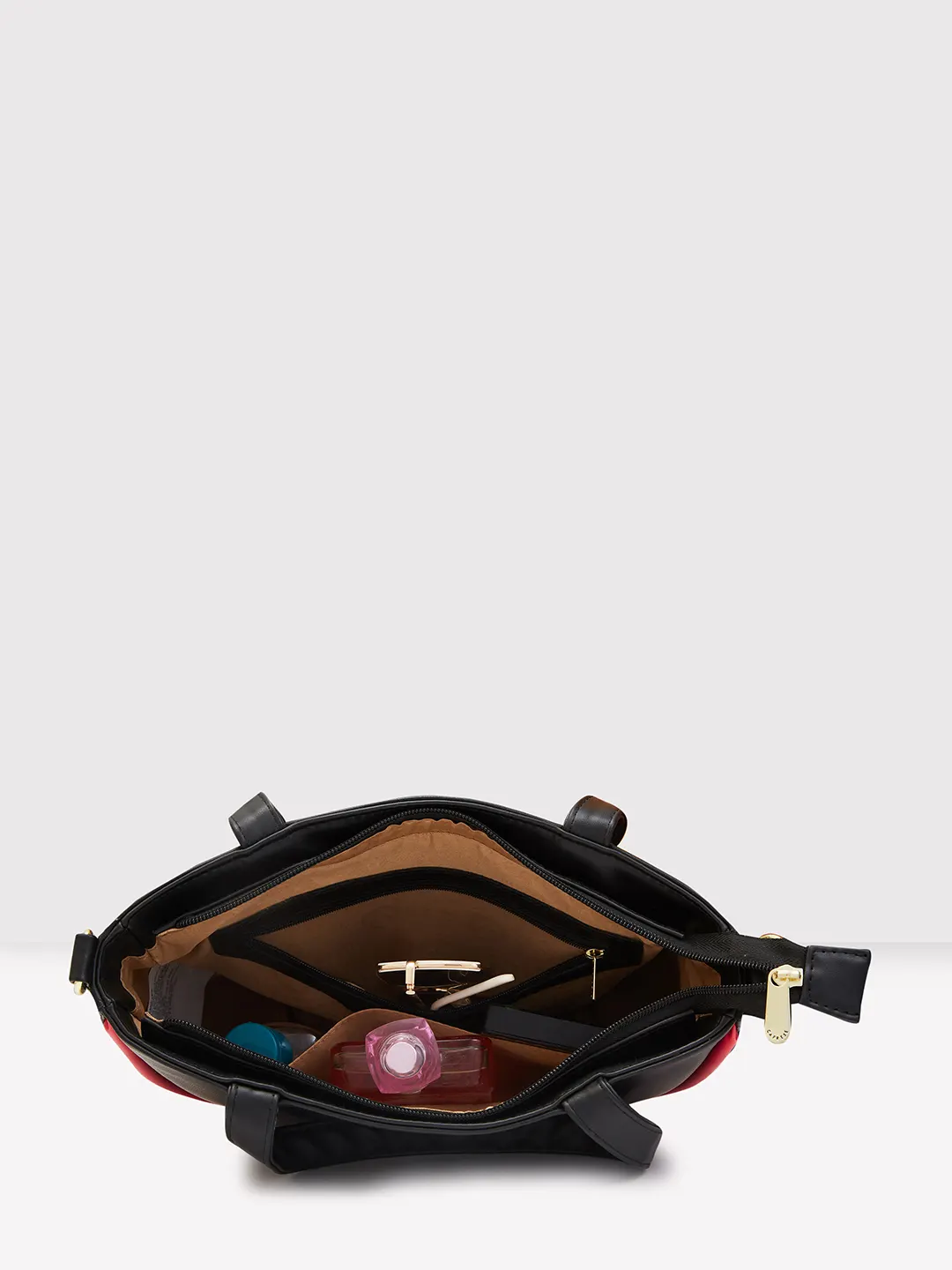 Caprese Gracie Medium Black Satchel Bag - Image 10