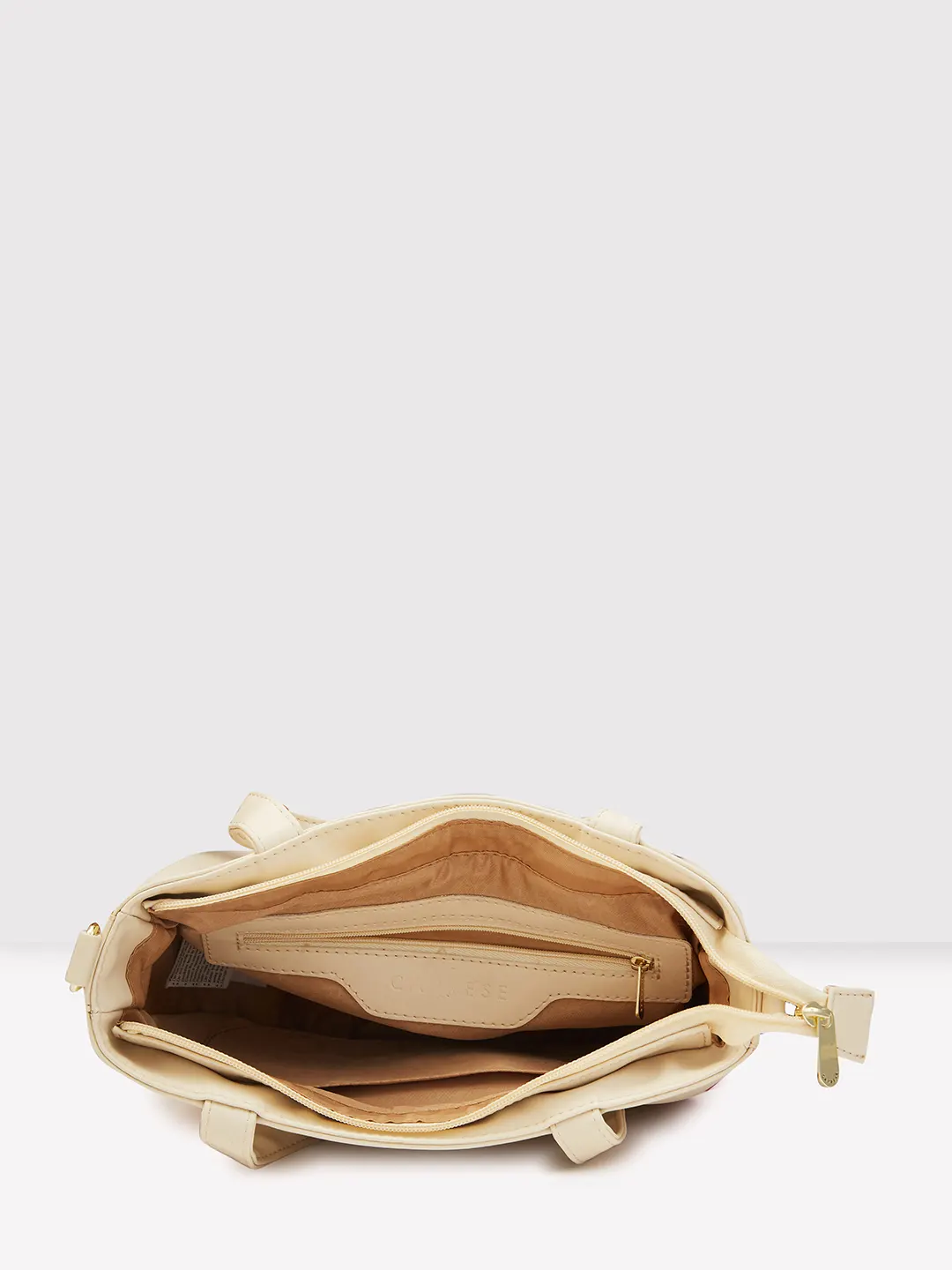 Caprese Gracie Medium Cream Satchel Bag - Image 11