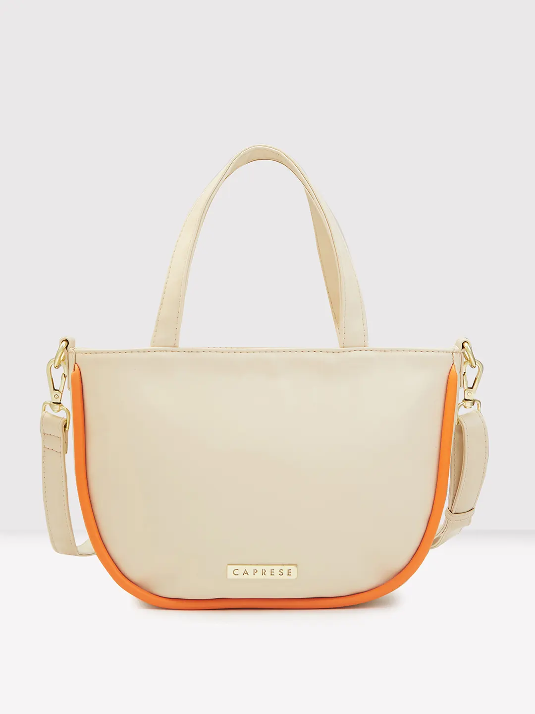 Caprese Gracie Medium Cream Satchel Bag - Image 4