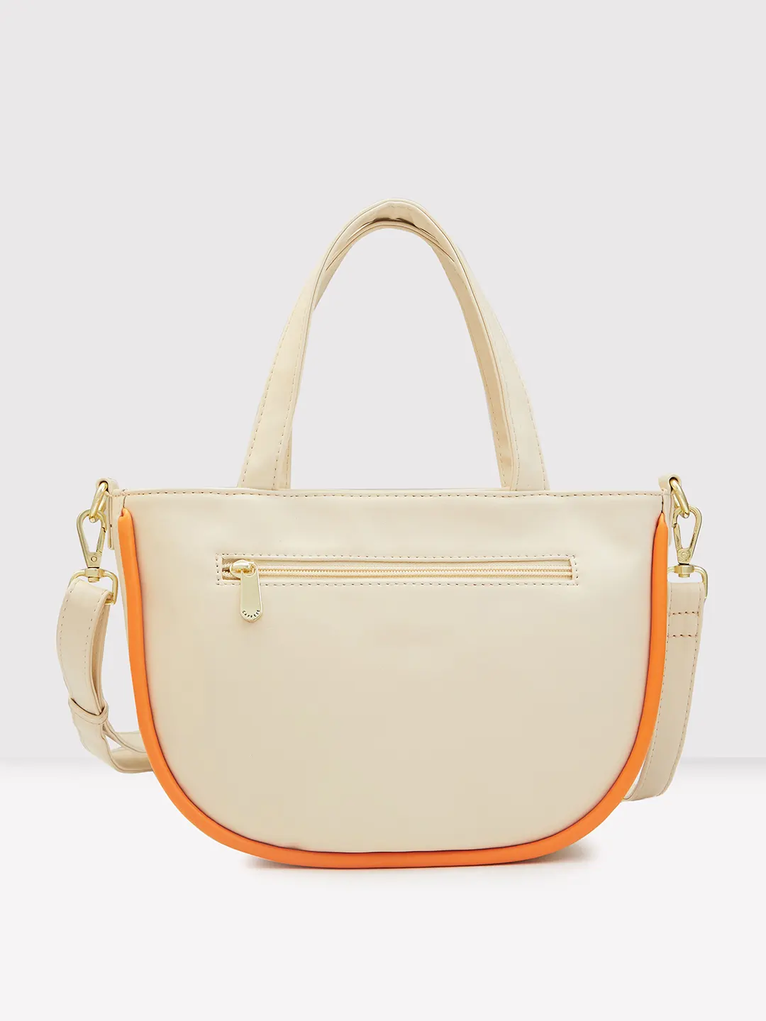 Caprese Gracie Medium Cream Satchel Bag - Image 5