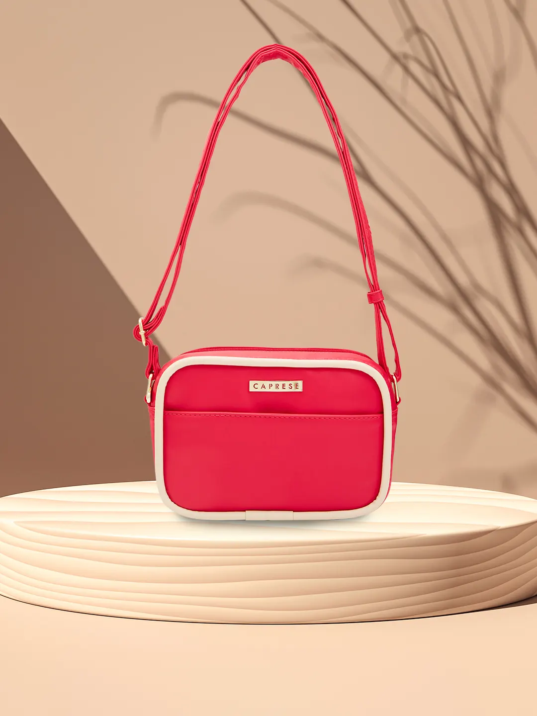 Caprese Gracie Medium Magenta Sling Bag - Image 3