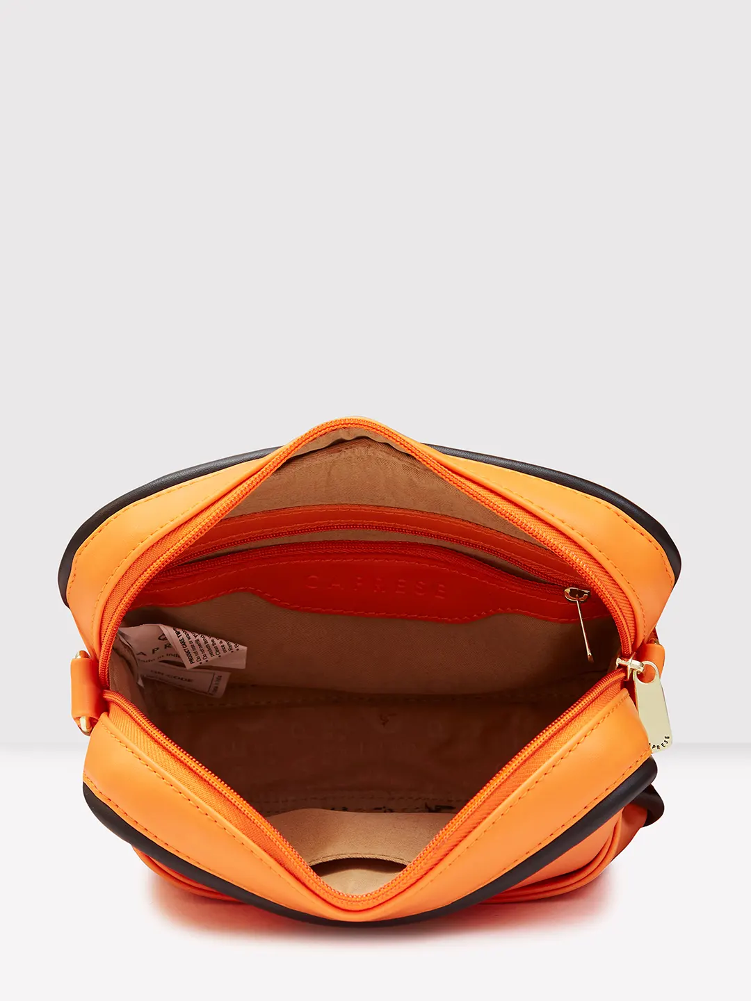 Caprese Gracie Medium Orange Sling Bag - Image 11