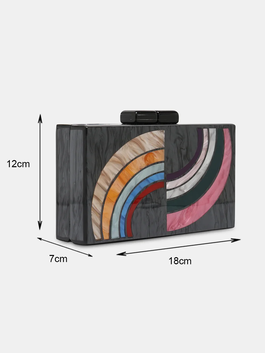 Caprese Greta Small Black Clutch - Image 12