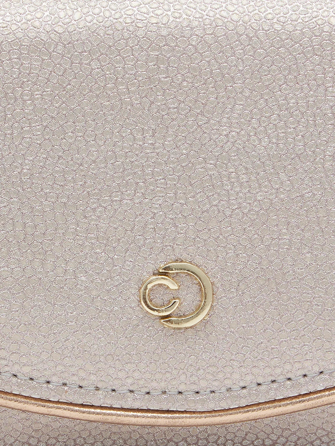 Caprese Gretchen Medium Gold Flapover Clutch - Image 11