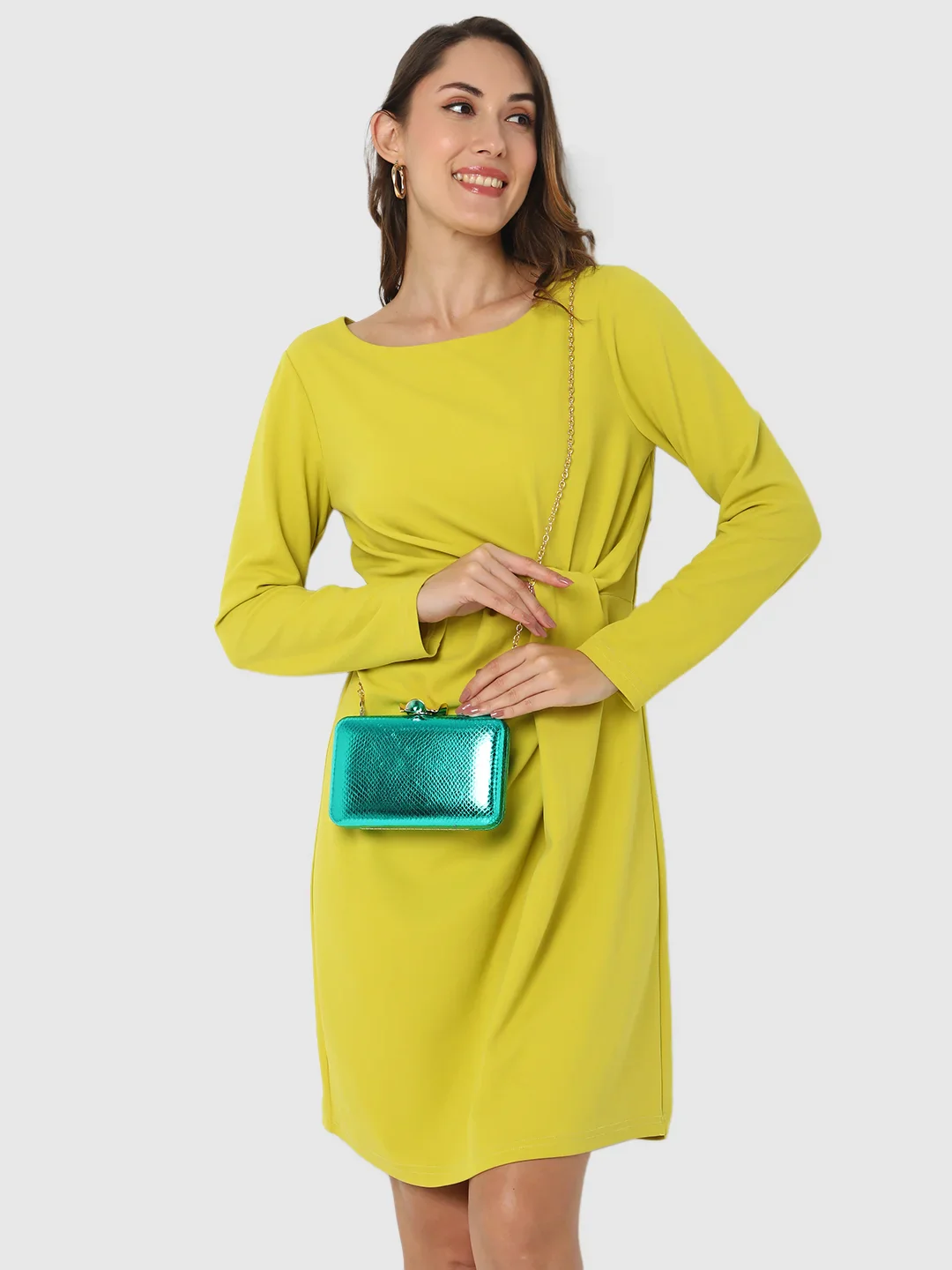 Caprese Guby Small Green Clutch - Image 3