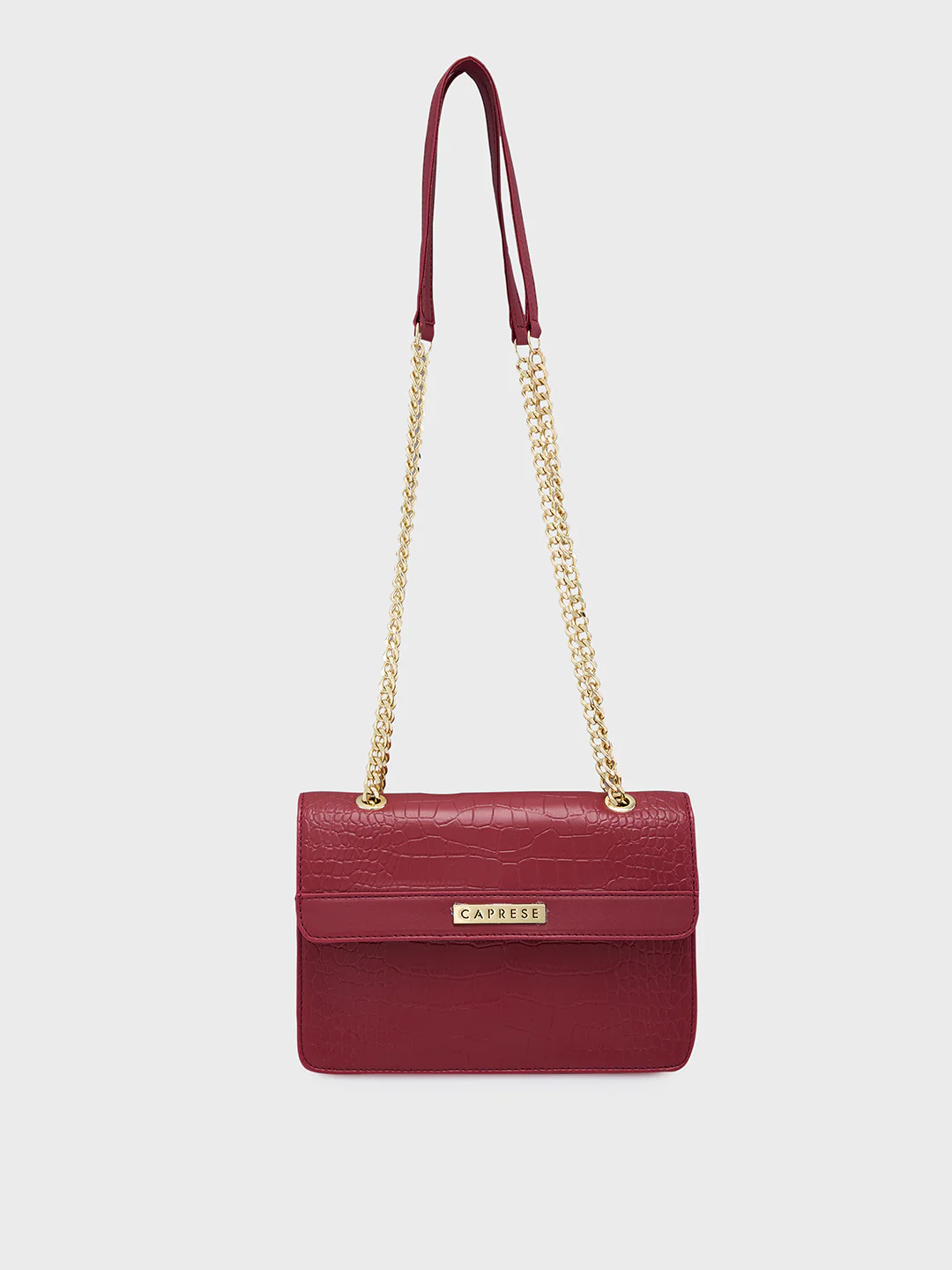 Caprese Hanna Medium Maroon Sling Bag