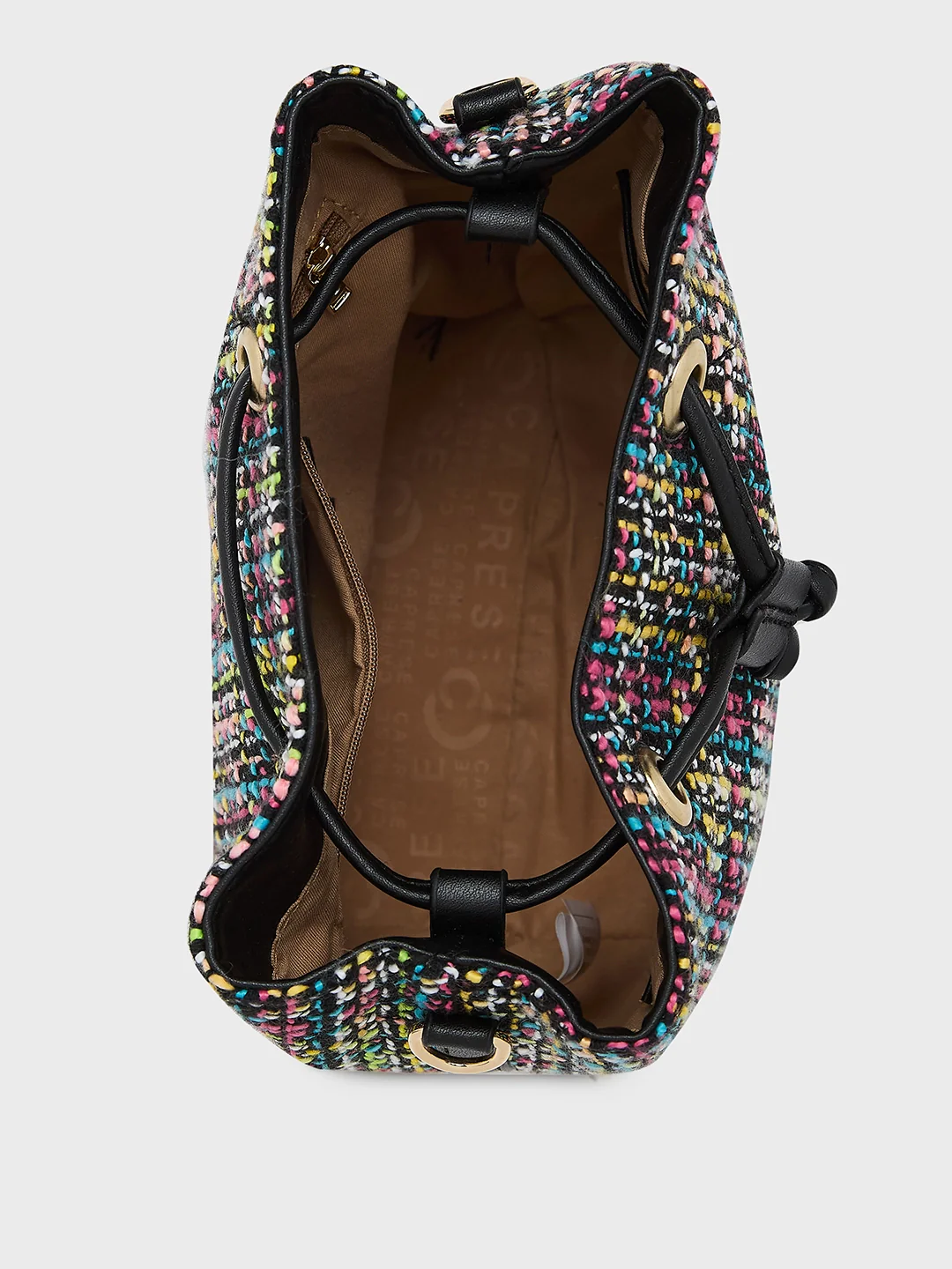Caprese Harmonee Medium Black Sling Bag - Image 4