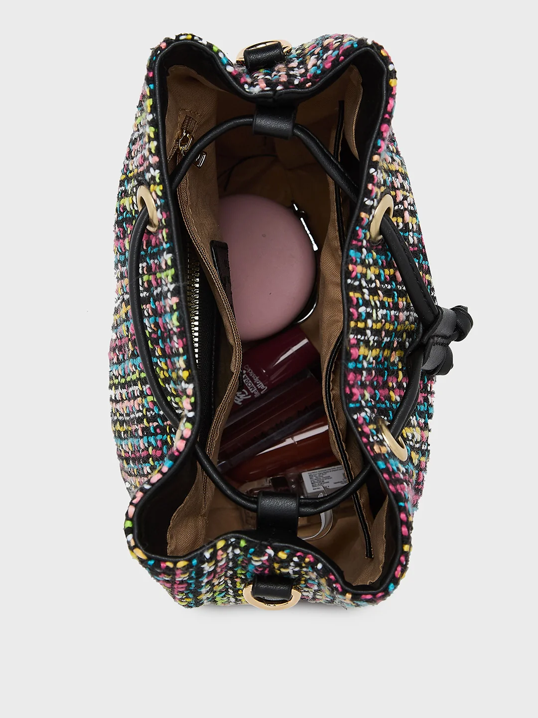 Caprese Harmonee Medium Black Sling Bag - Image 5