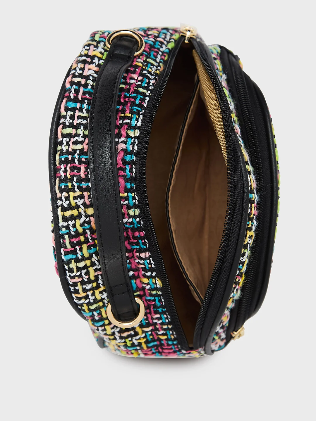 Caprese Harmonee Small Black Sling Bag - Image 7