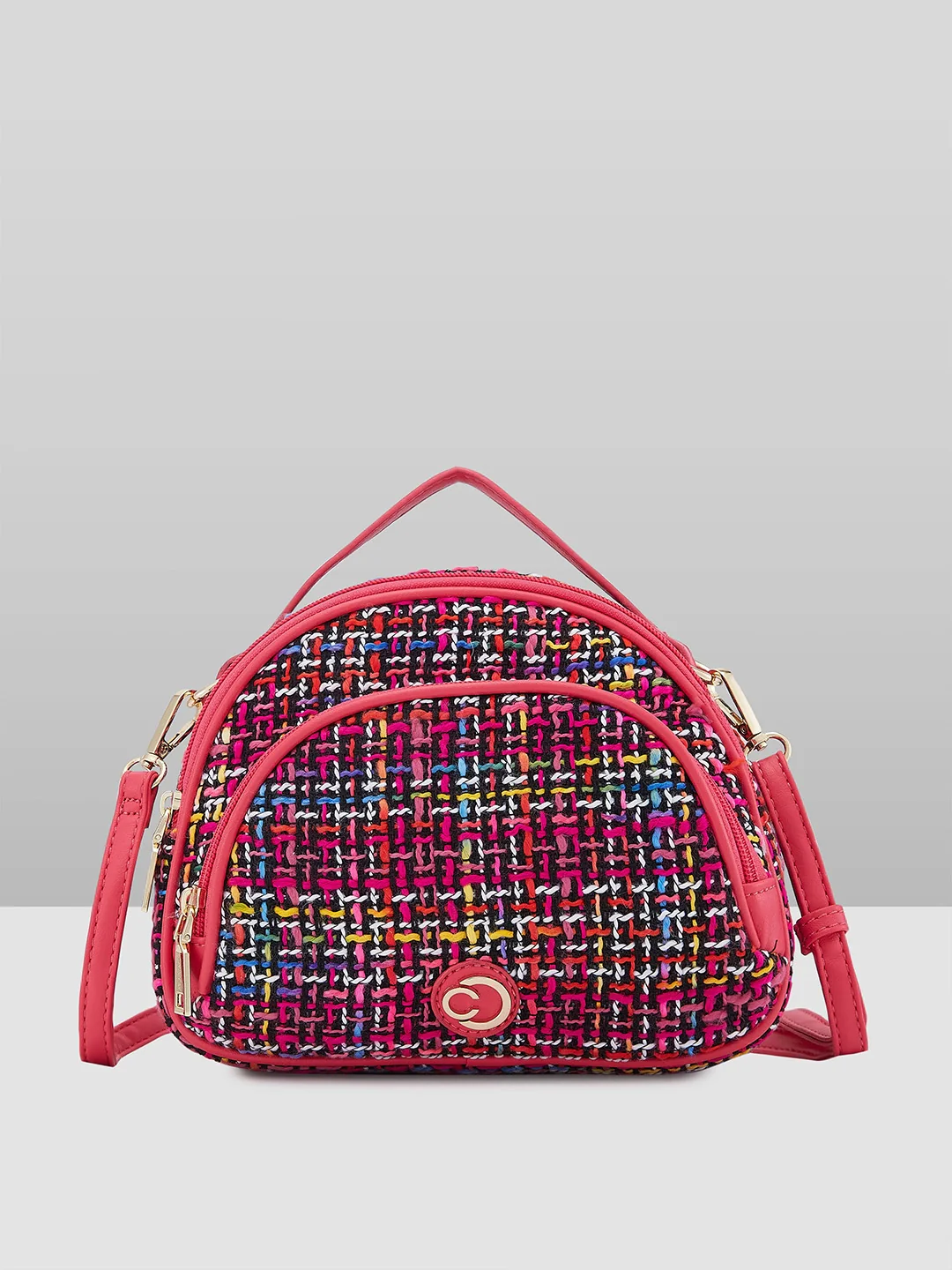 Caprese Harmonee Small Fuchsia Sling Bag