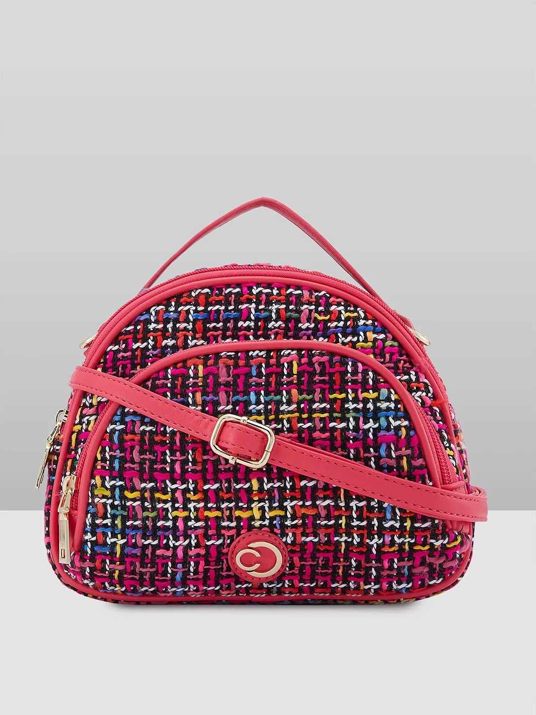 Caprese Harmonee Small Fuchsia Sling Bag - Image 10