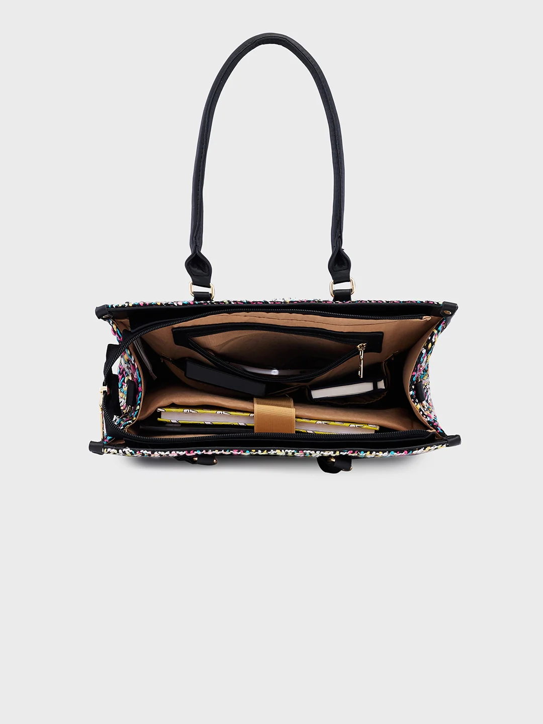Caprese Harmonee Large Black Tote Bag - Image 5