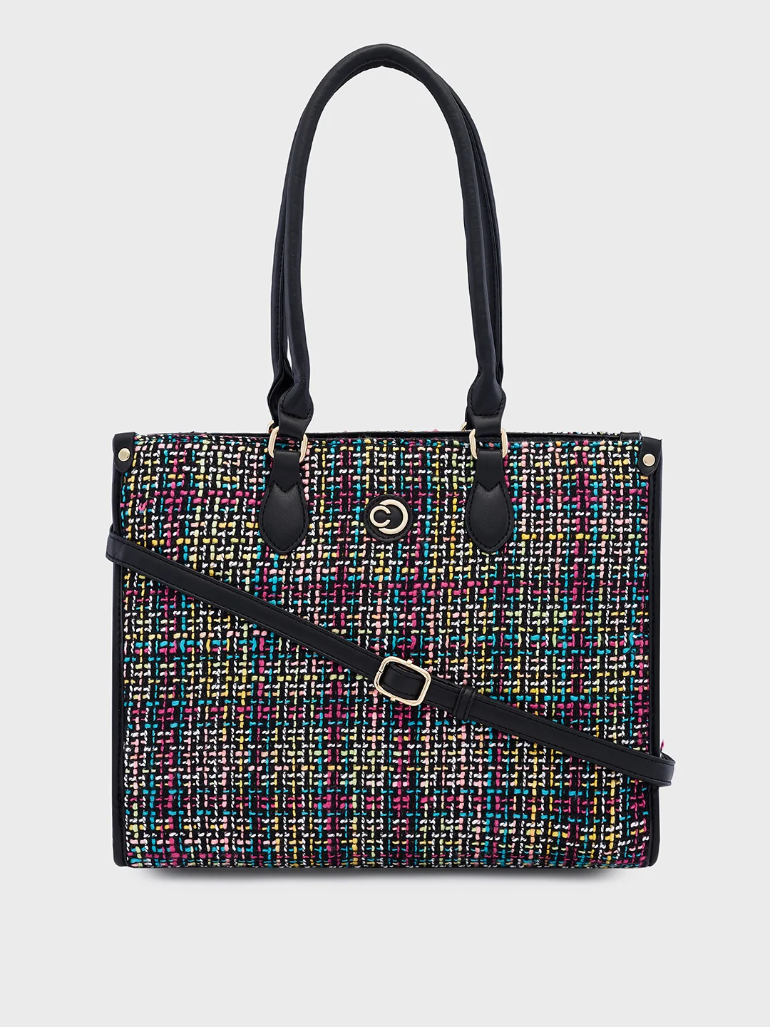 Caprese Harmonee Large Black Tote Bag - Image 8