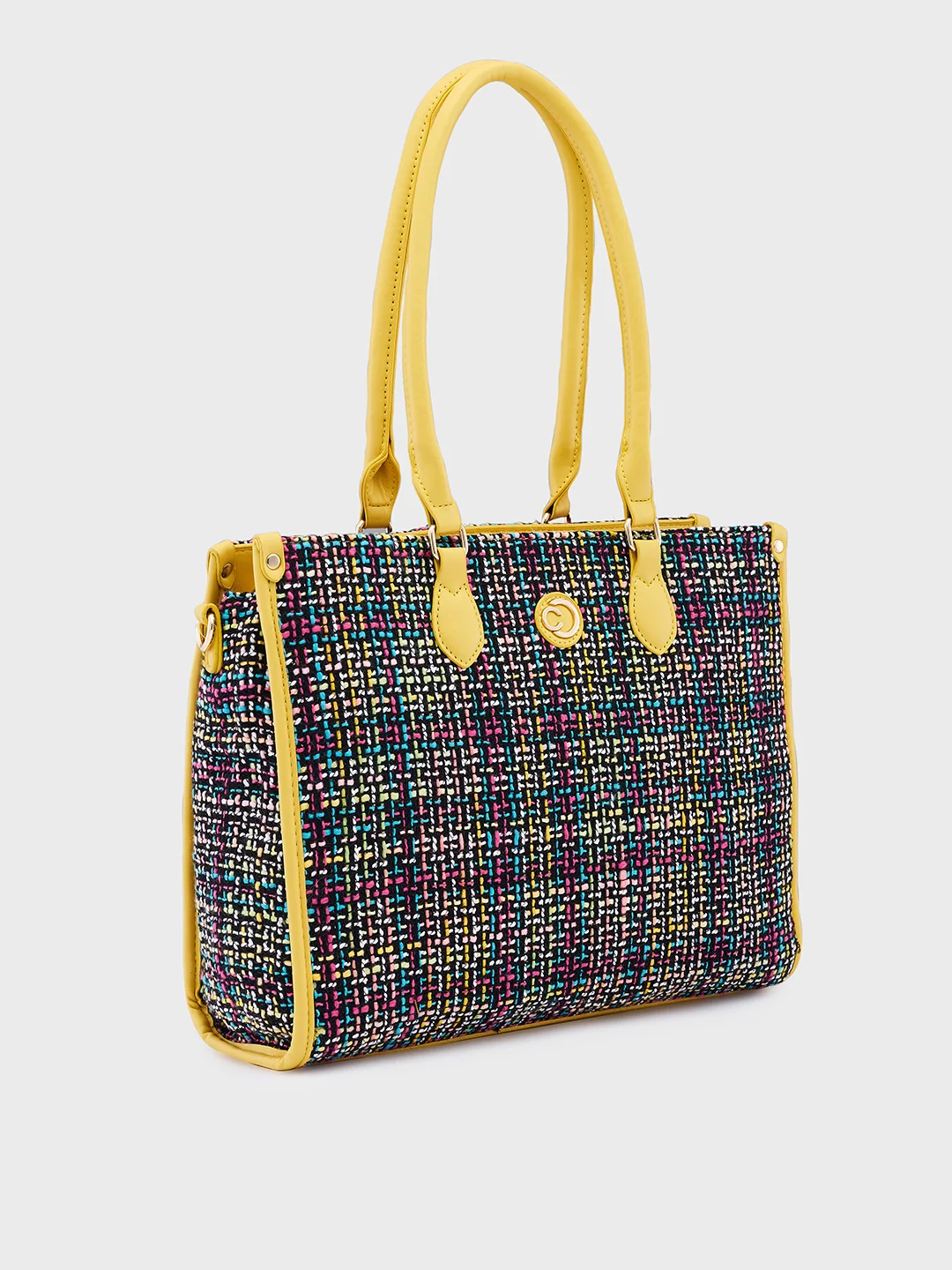 Caprese Harmonee Large Yellow Tote Bag - Image 5