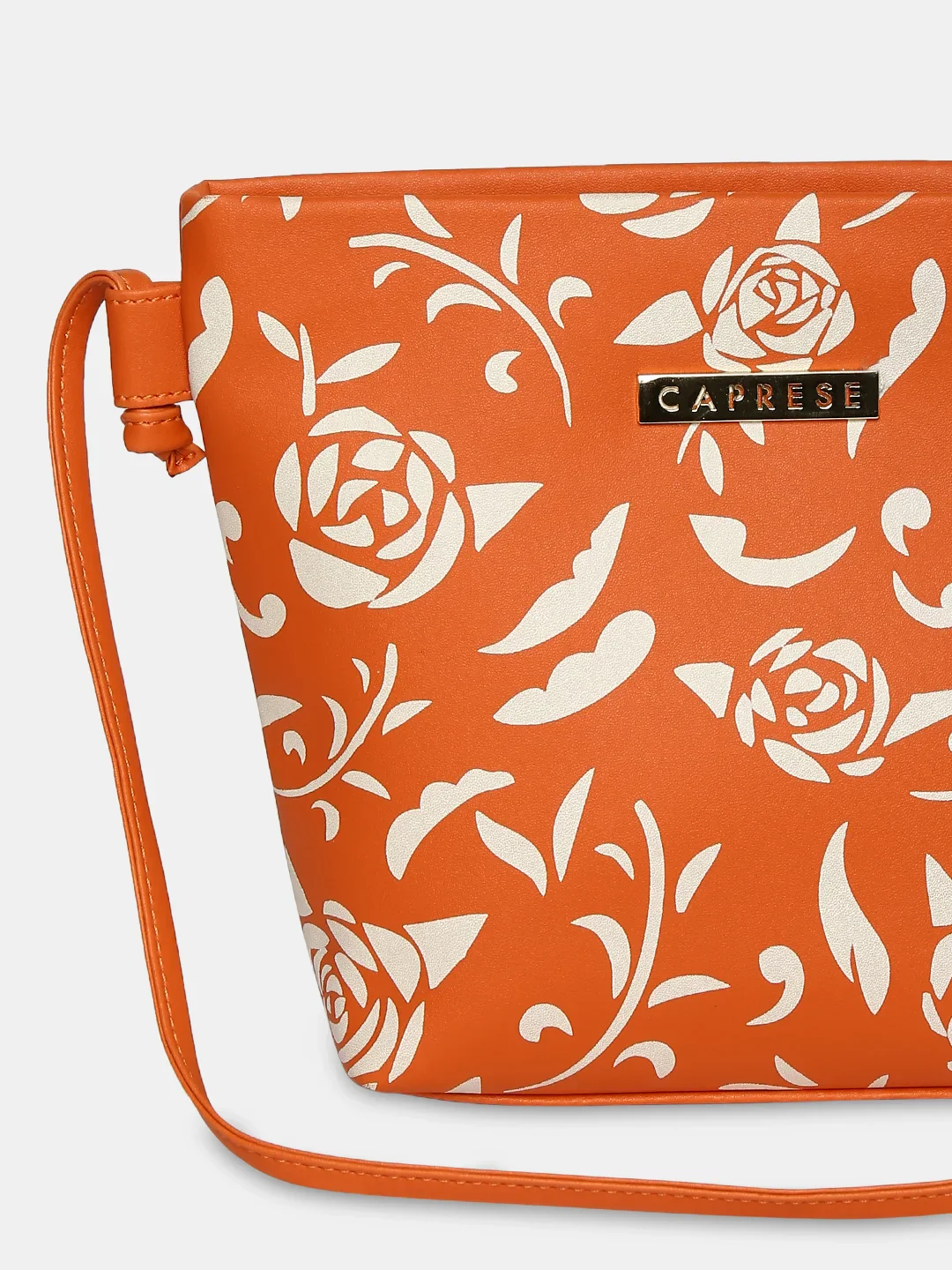 Caprese Harvey Small Burnt Orange Sling Bag - Image 7