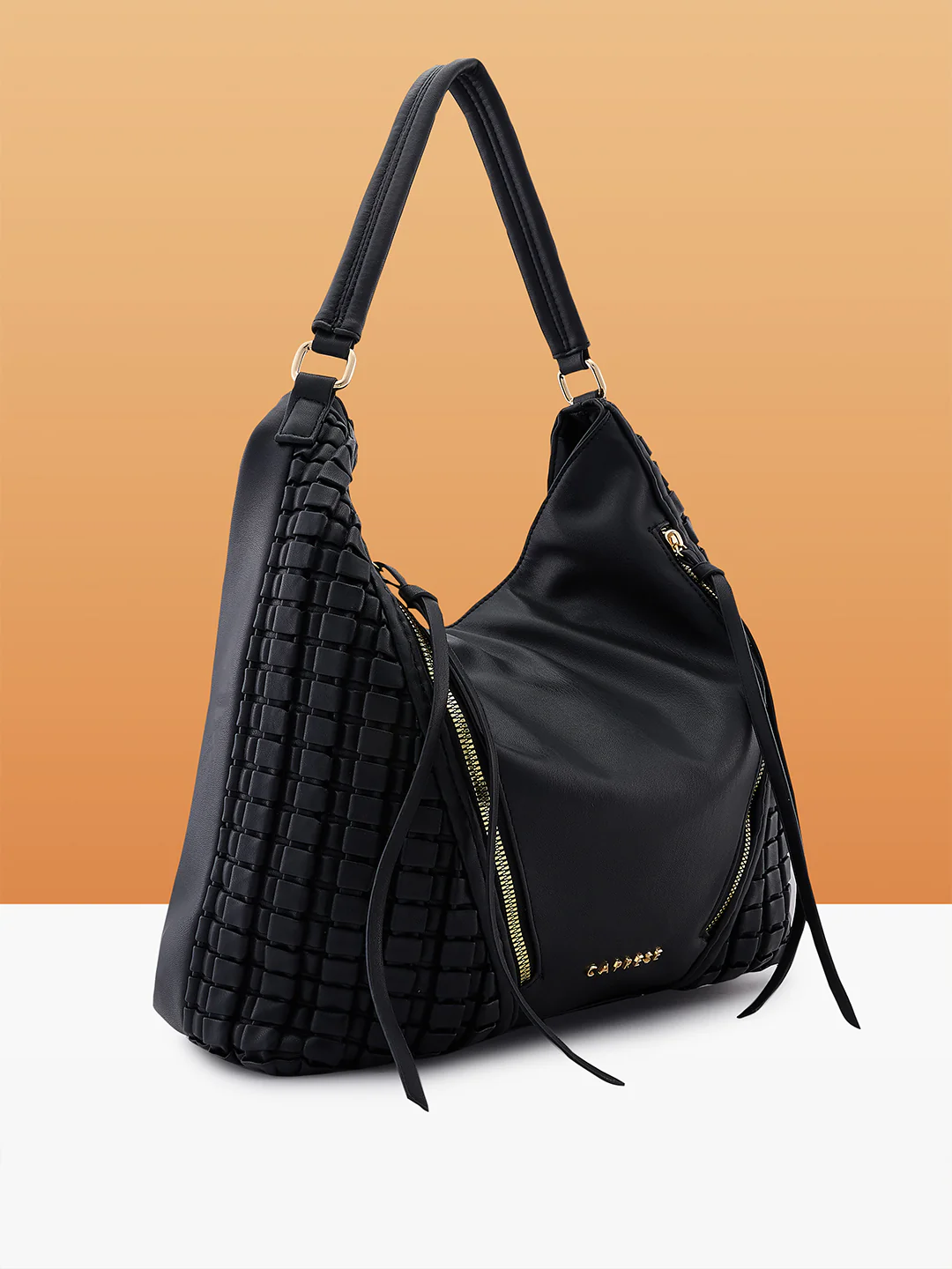 Caprese Havana Large Black Satchel Bag - Image 3