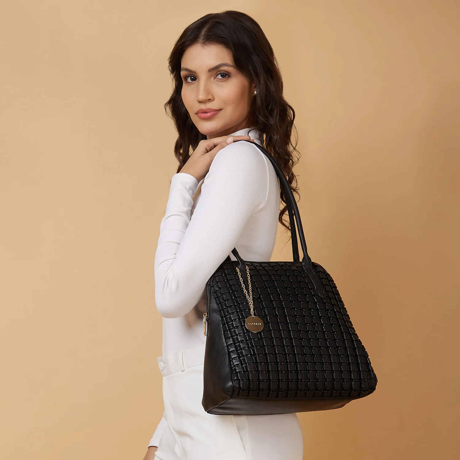 Caprese Havana Large Black Hobo Bag - Image 9