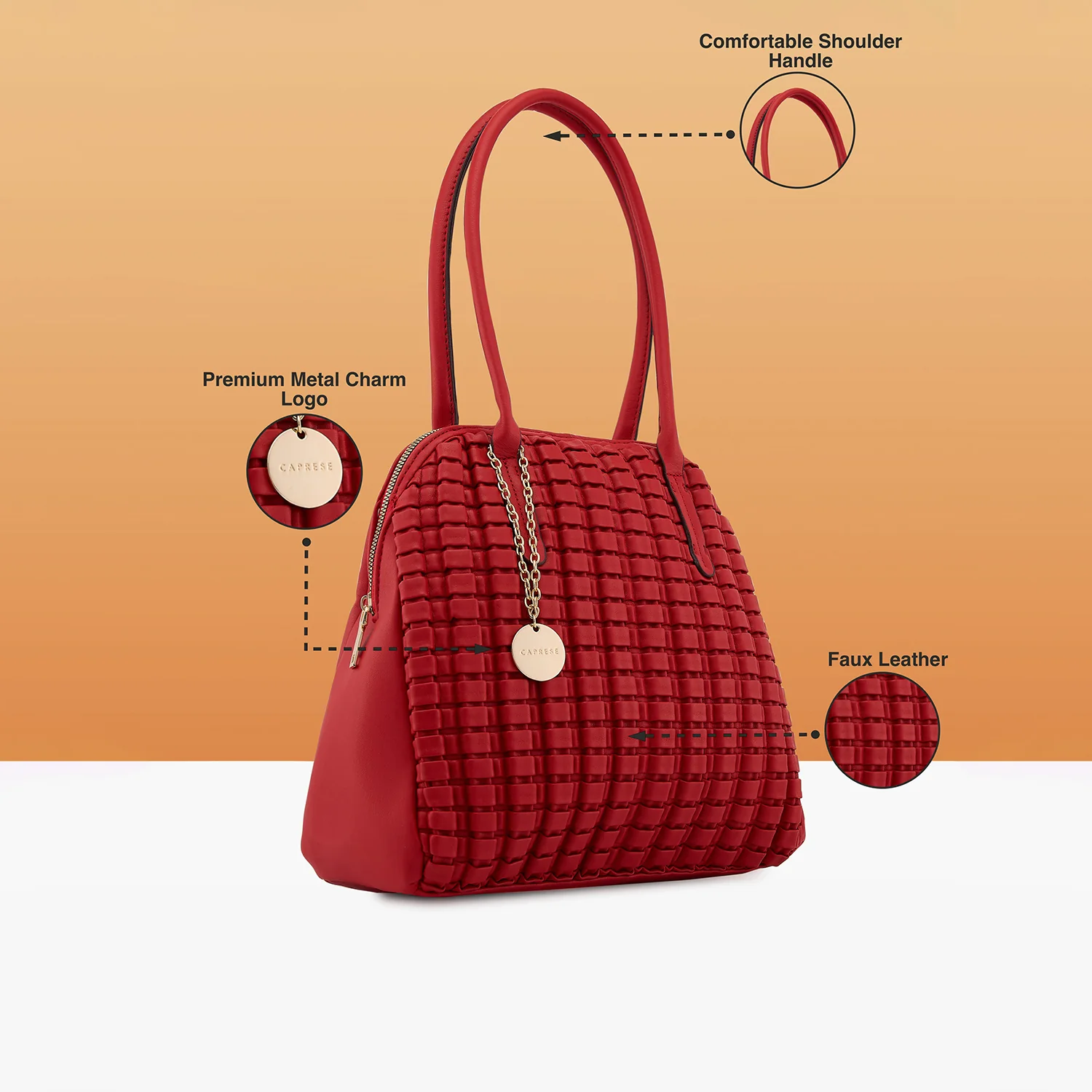 Caprese Havana Large Terra Satchel Bag - Image 6