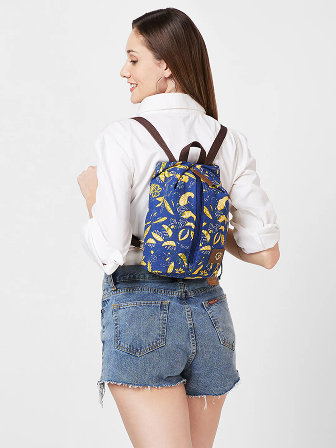 Caprese Hazel Small Blue Backpack - Image 3