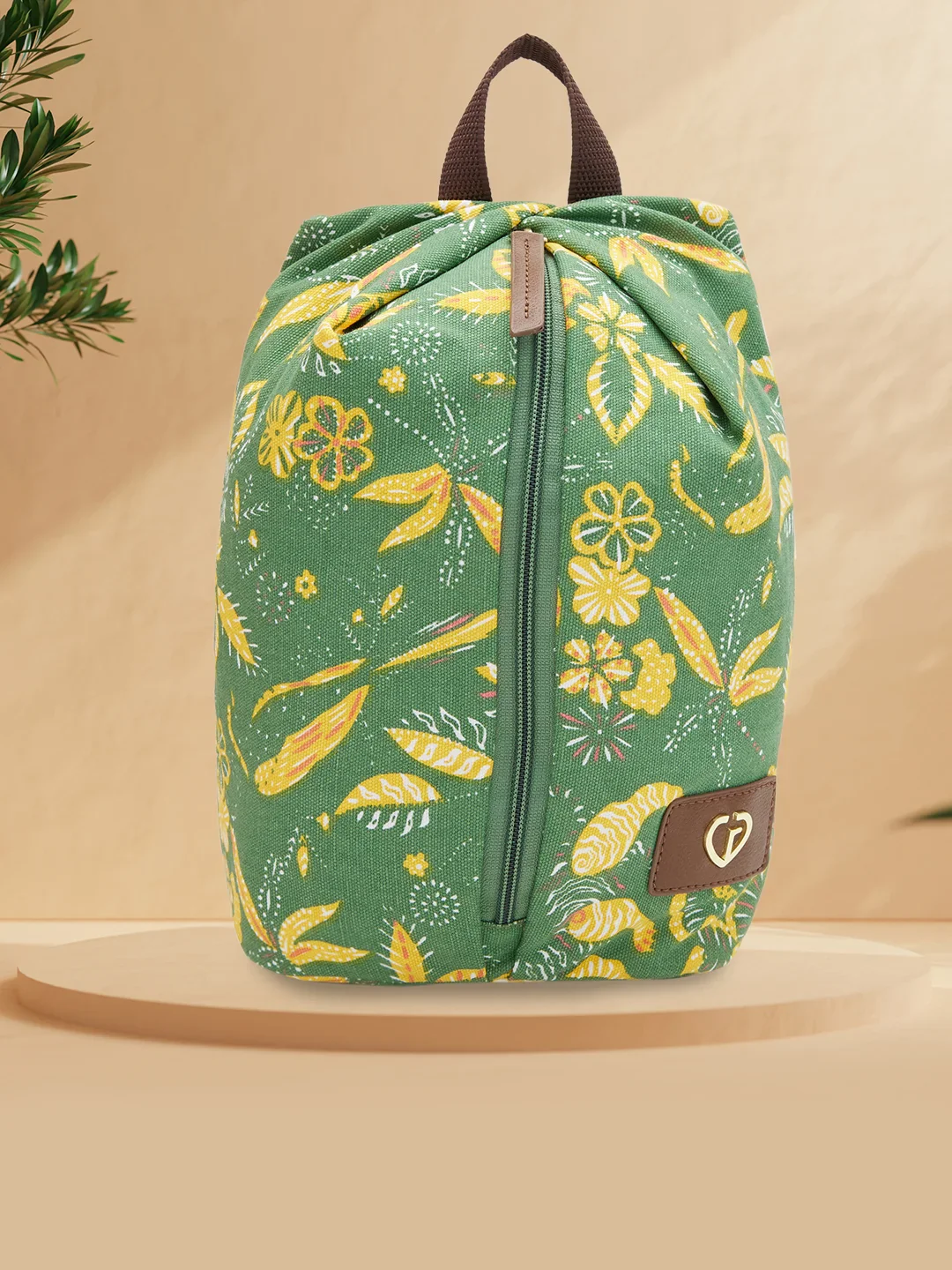 Caprese Hazel Small Olive Backpack - Image 2