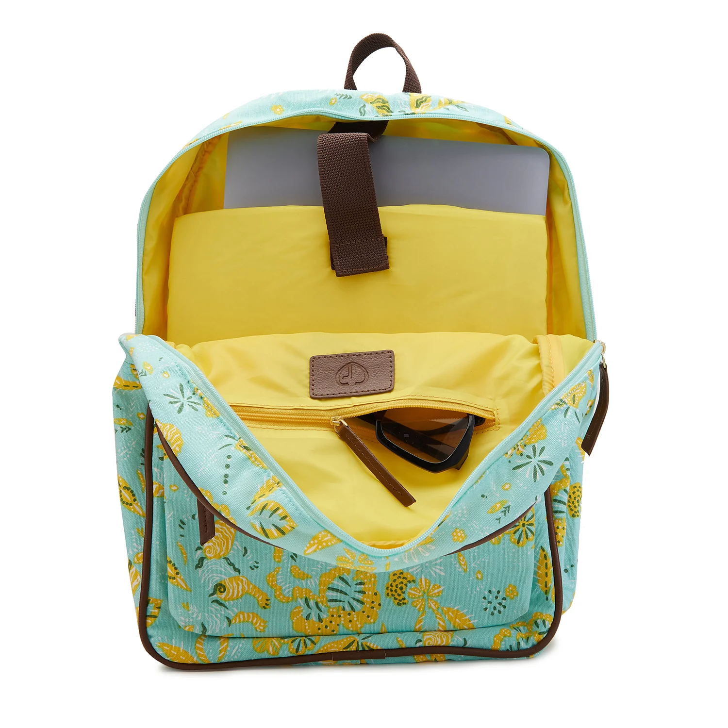 Caprese Hazel Large Aqua Laptop Backpack - Image 4