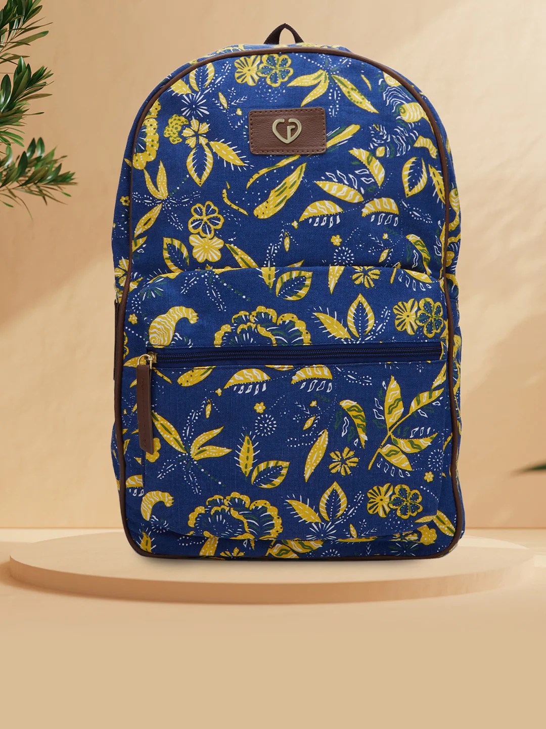 Caprese Hazel Large Blue Laptop Backpack