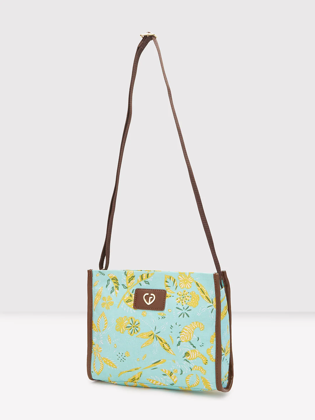 Caprese Hazel Medium Aqua Sling Bag - Image 5