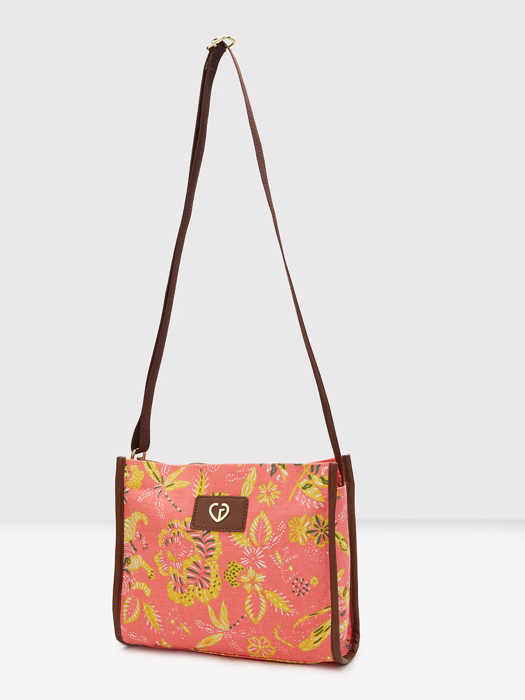 Caprese Hazel Medium Coral Sling Bag - Image 5