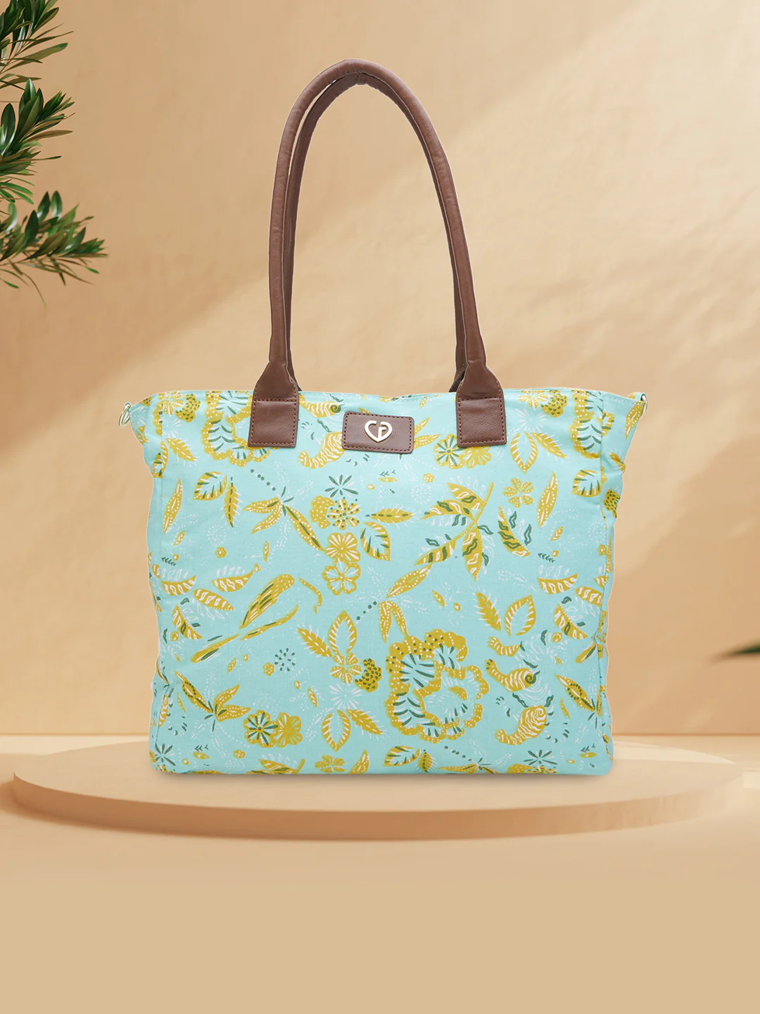 Caprese Hazel Large Aqua Tote Bag - Image 2
