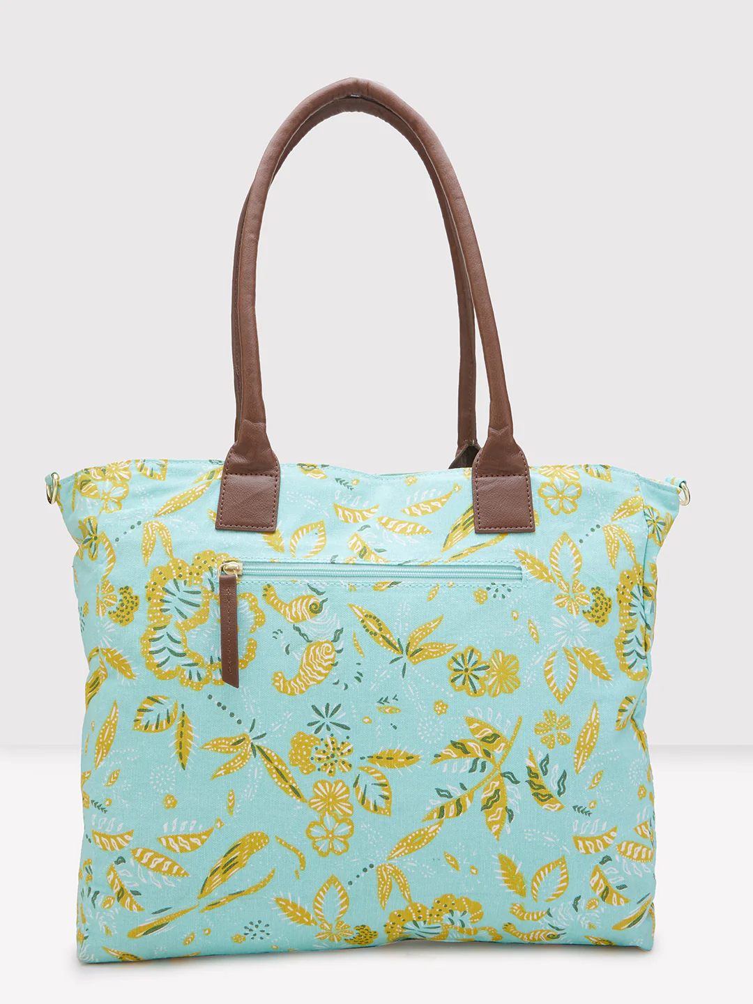 Caprese Hazel Large Aqua Tote Bag - Image 4