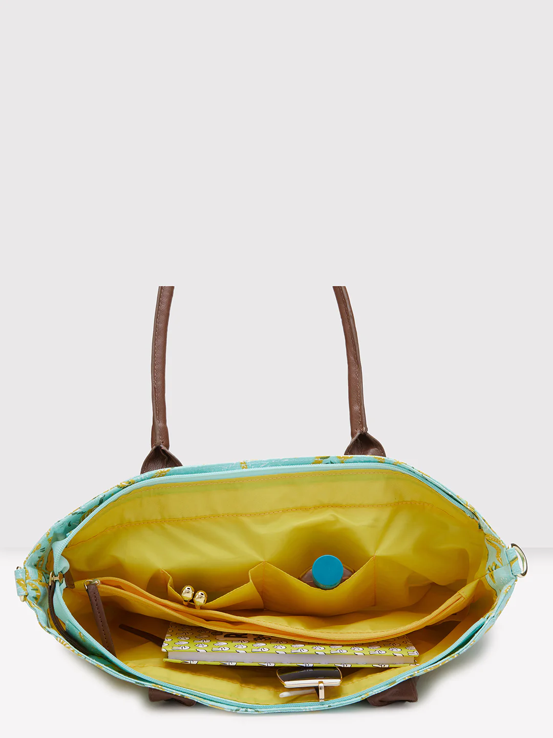 Caprese Hazel Large Aqua Tote Bag - Image 7