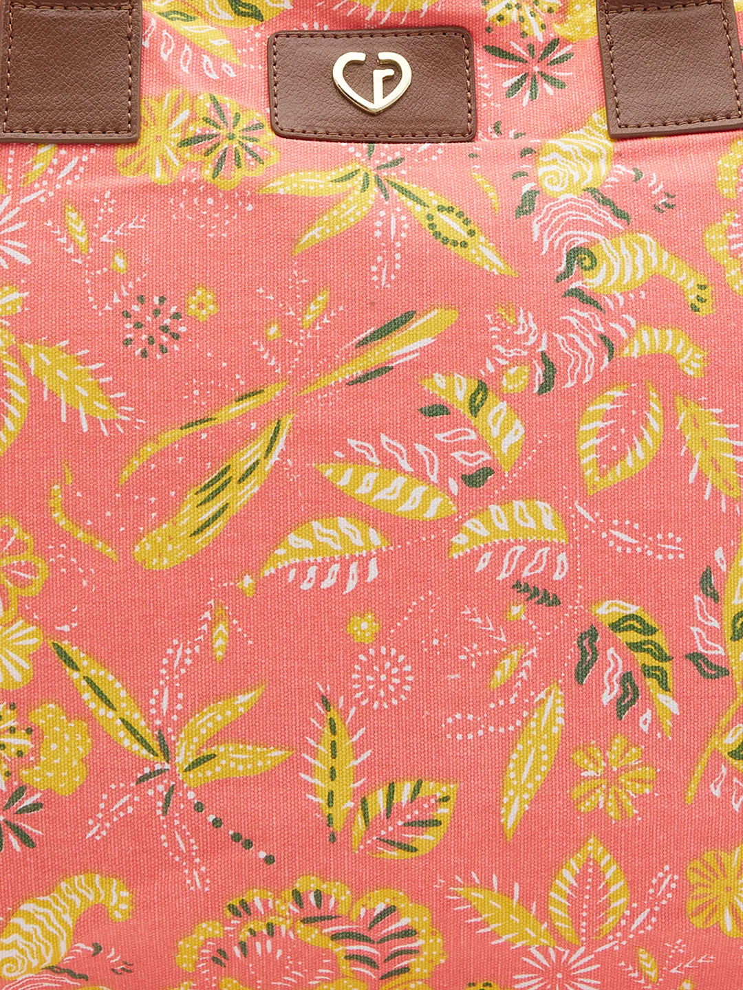 Caprese Hazel Large Coral Tote Bag - Image 7